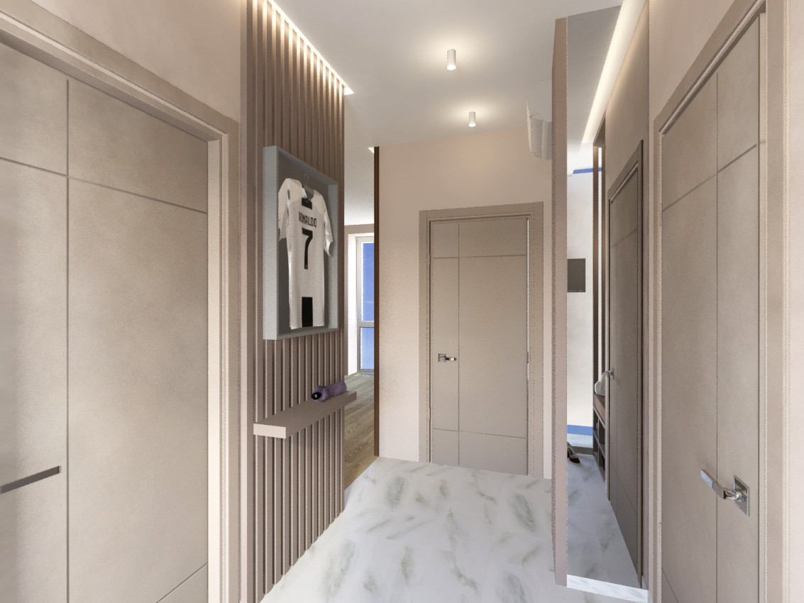 Квартира в современном стиле в ЖК "Хорошевский", прихожая