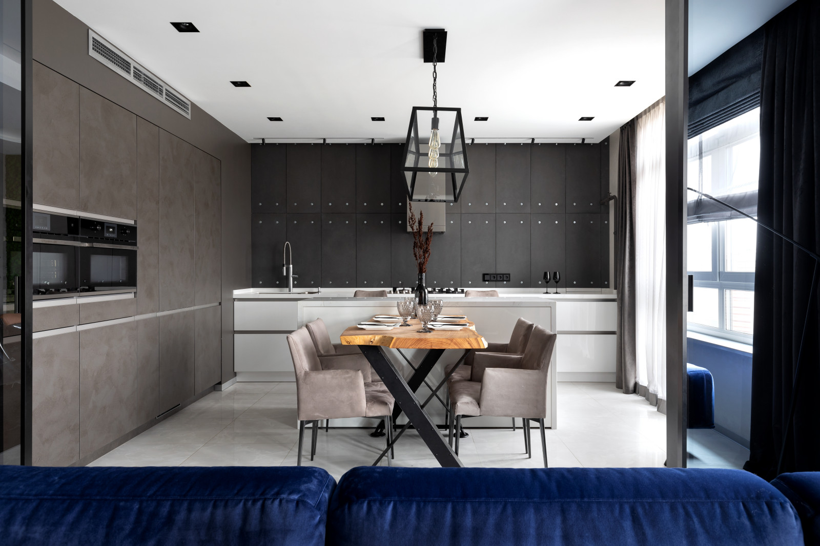 Квартира 170м2 | BLACK NATURE | Современный индустриальный стиль