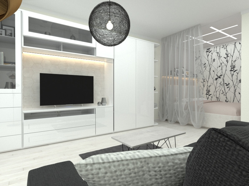 Проект во вторичке, 1 комнатная квартира