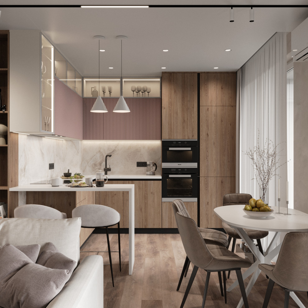 Дизайн квартиры в ЖК «Солярис» с большой лоджией