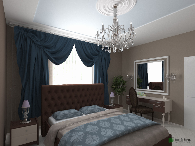 Дизайн-проект интерьера спальни