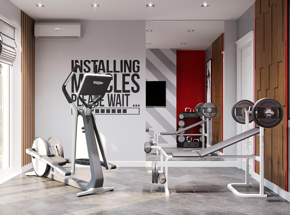 Интерьер спортзала в з.п. Бавария от Унистрой