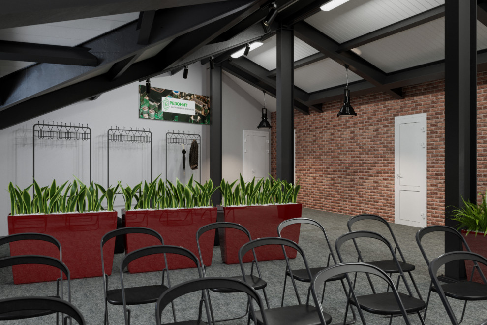 Офис на мансардном этаже