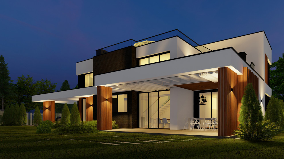 Частный жилой дом в современном стиле
