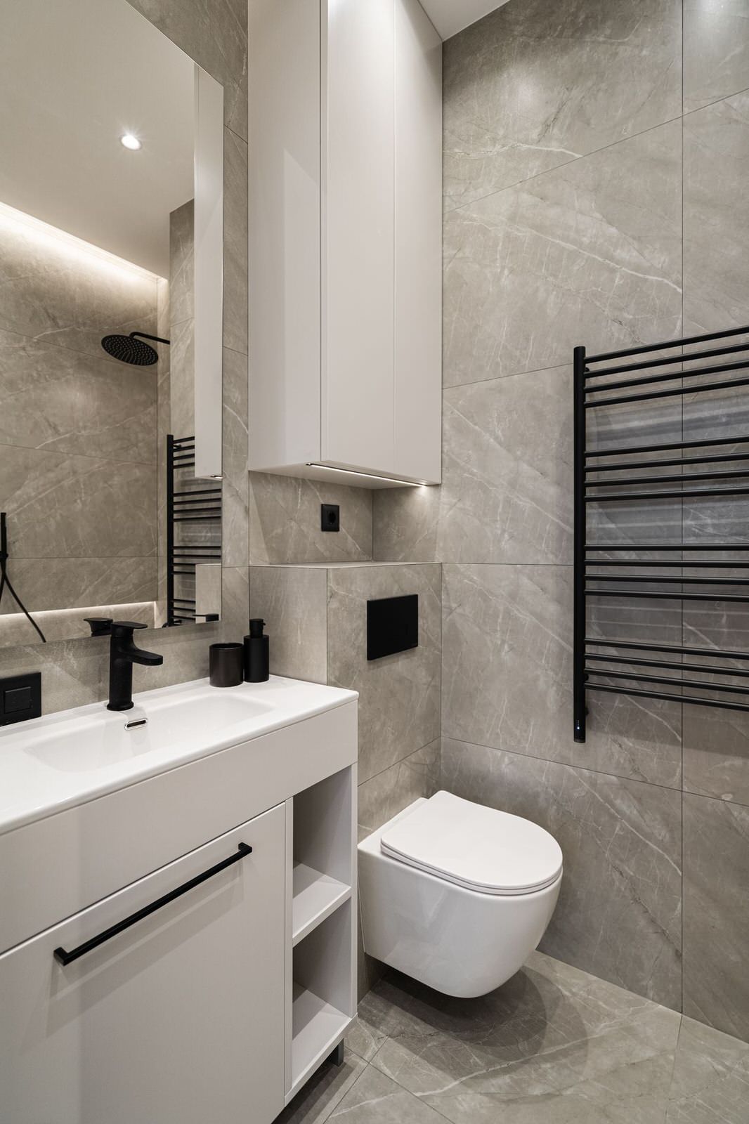 Серый минимализм | 58 кв.м.