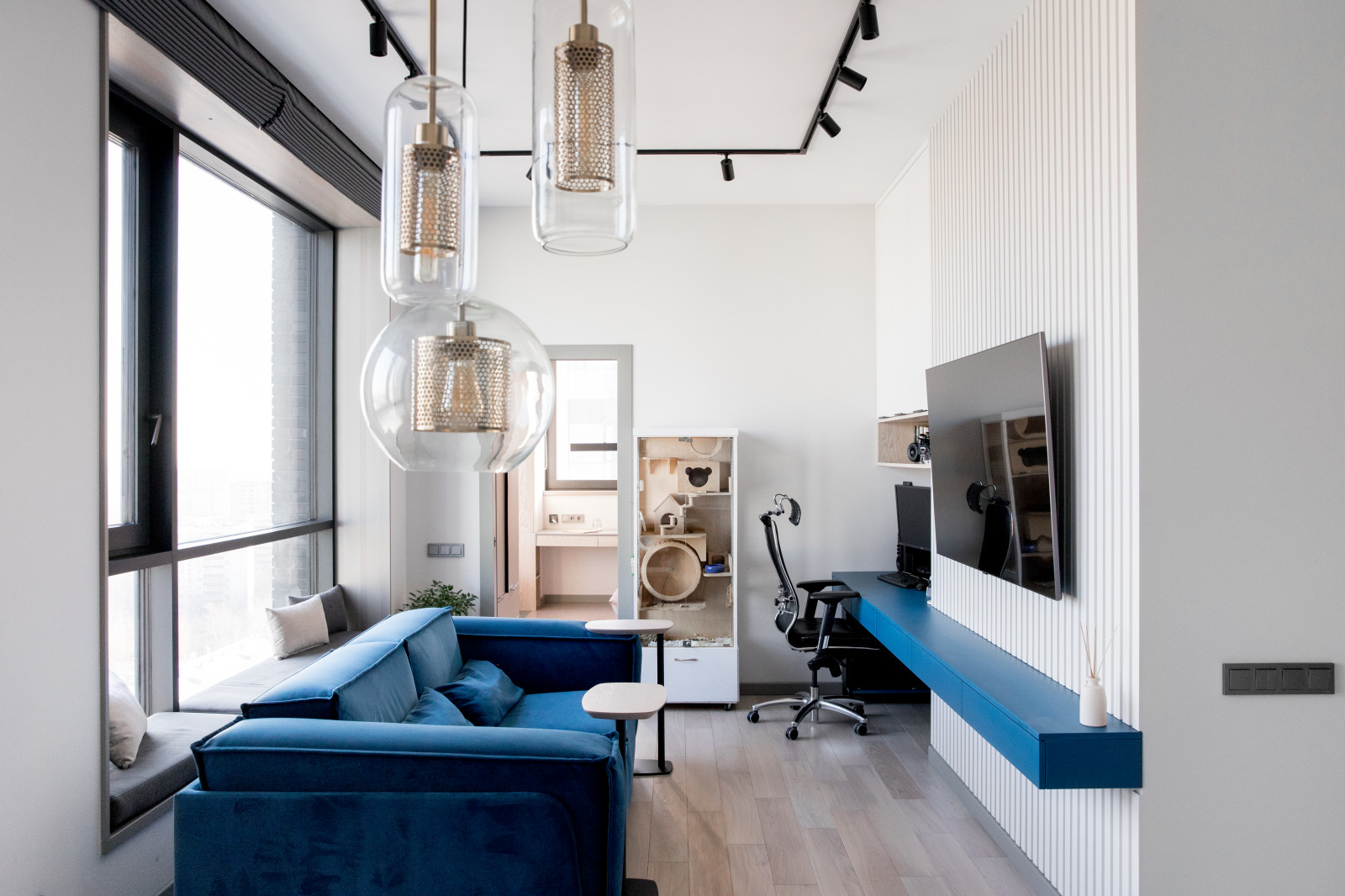 Небесно синий в ЖК Новочеремушкинская 17