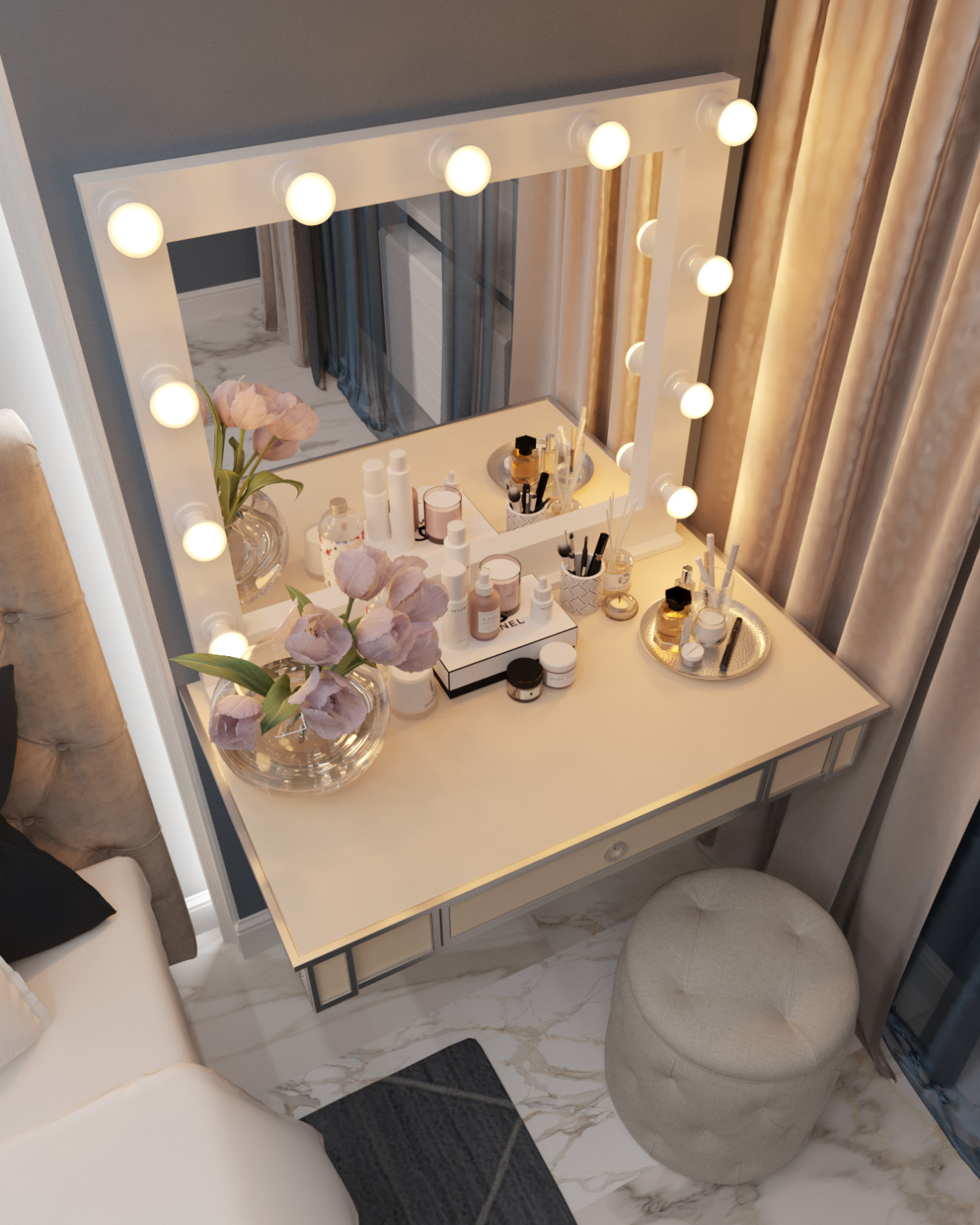 Квартира в стиле "Американская классика" (65 м2)