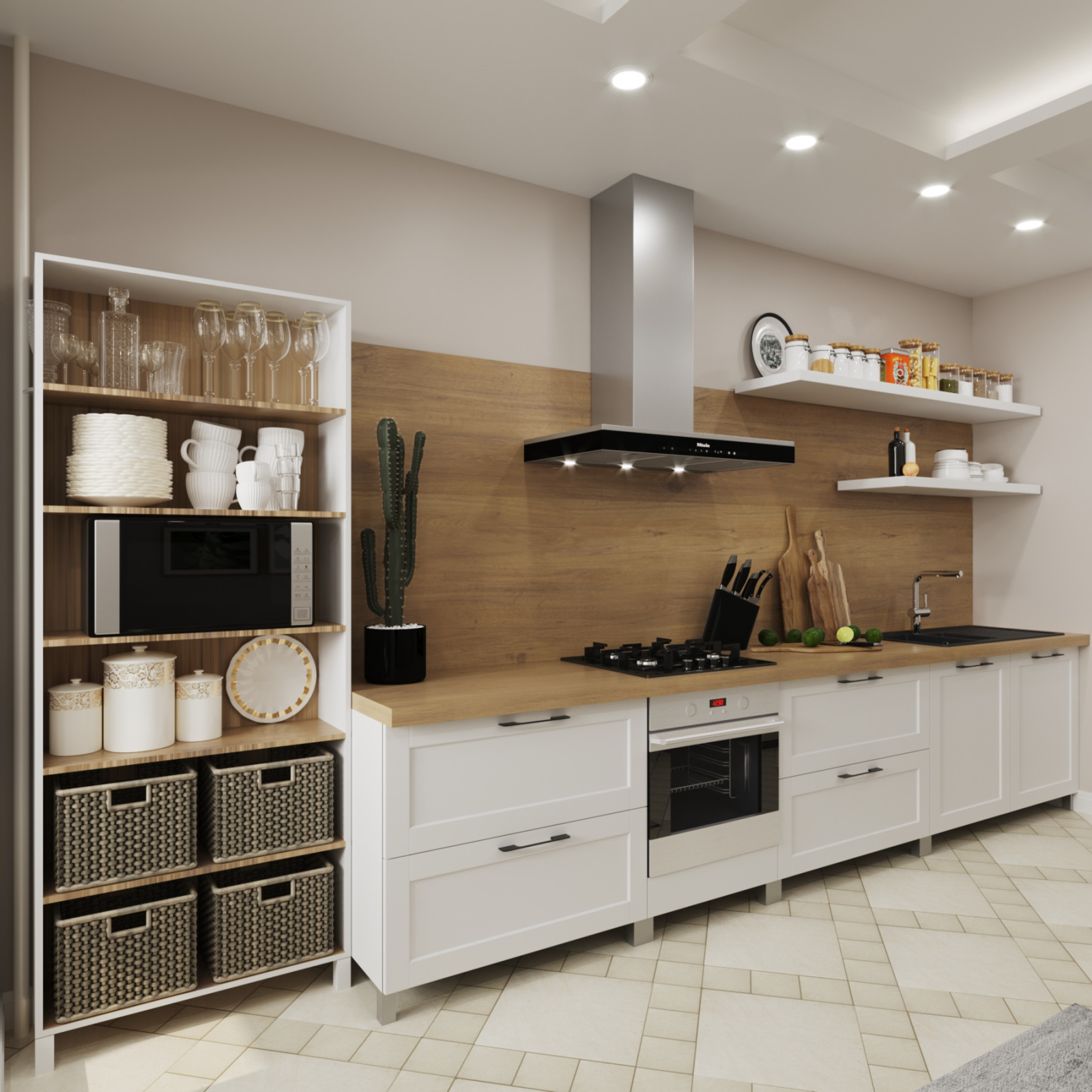 Обложка проекта: Переделка кухни-столовой