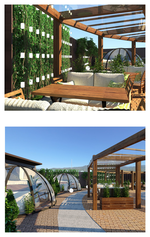 Летнее кафе, в р-не ул. Лазурная.