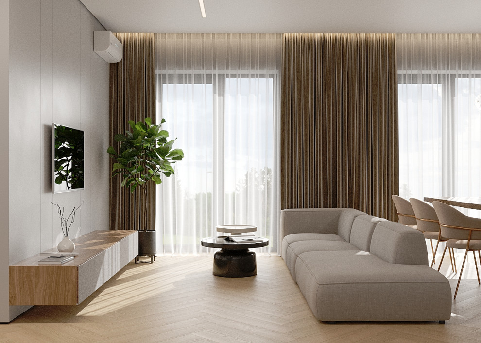 Обложка проекта: Кухня-гостиная / 32,11 кв.м