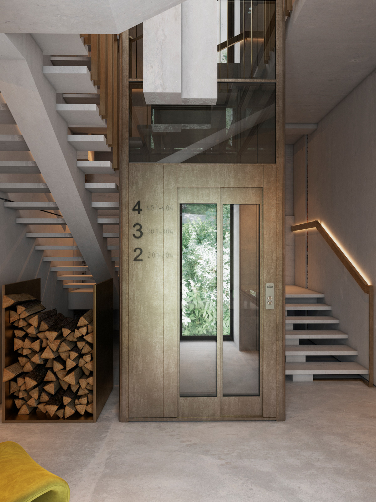 Лестница в апарт-отеле