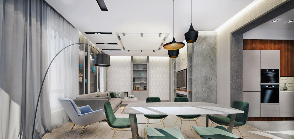 Квартира с камином в ЖК Новая Скандинавия