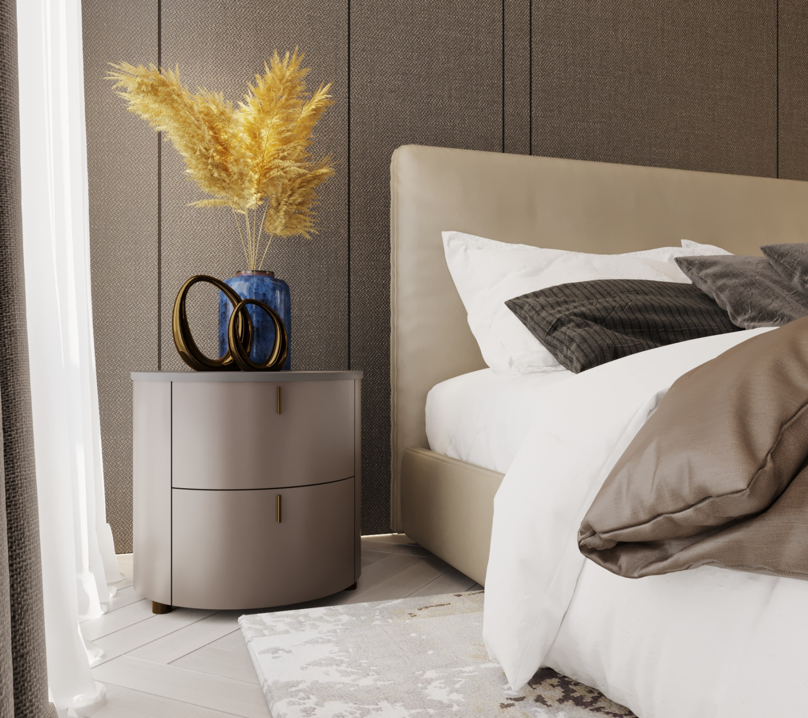 Спальня в ЖК Триумф от VITTAGROUP