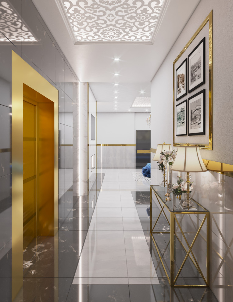 Luxury lobby in 5 star hotel