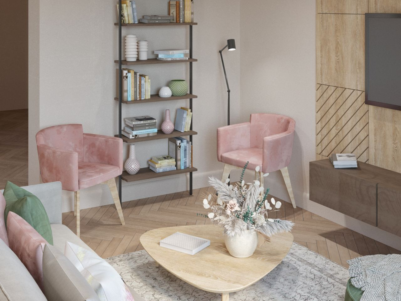 Обложка проекта: Дизайн-проект кухни-гостиной 27 кв.м