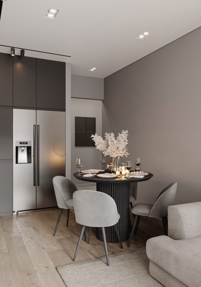 Дизайн-проект трехкомнатной квартиры 80 кв.м. Проект 2024г.