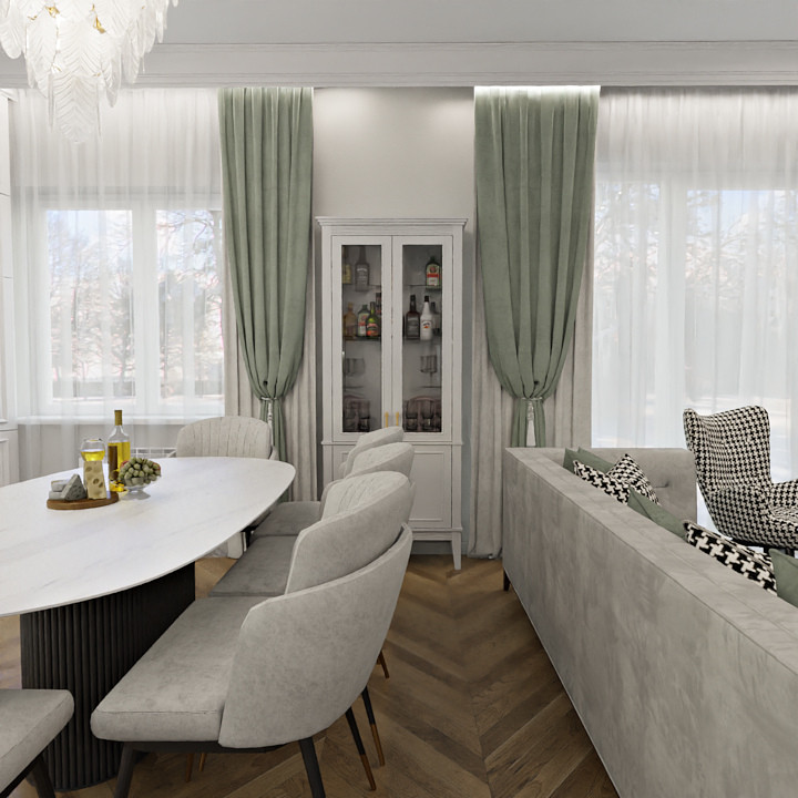 Дом по мотивам неоклассики