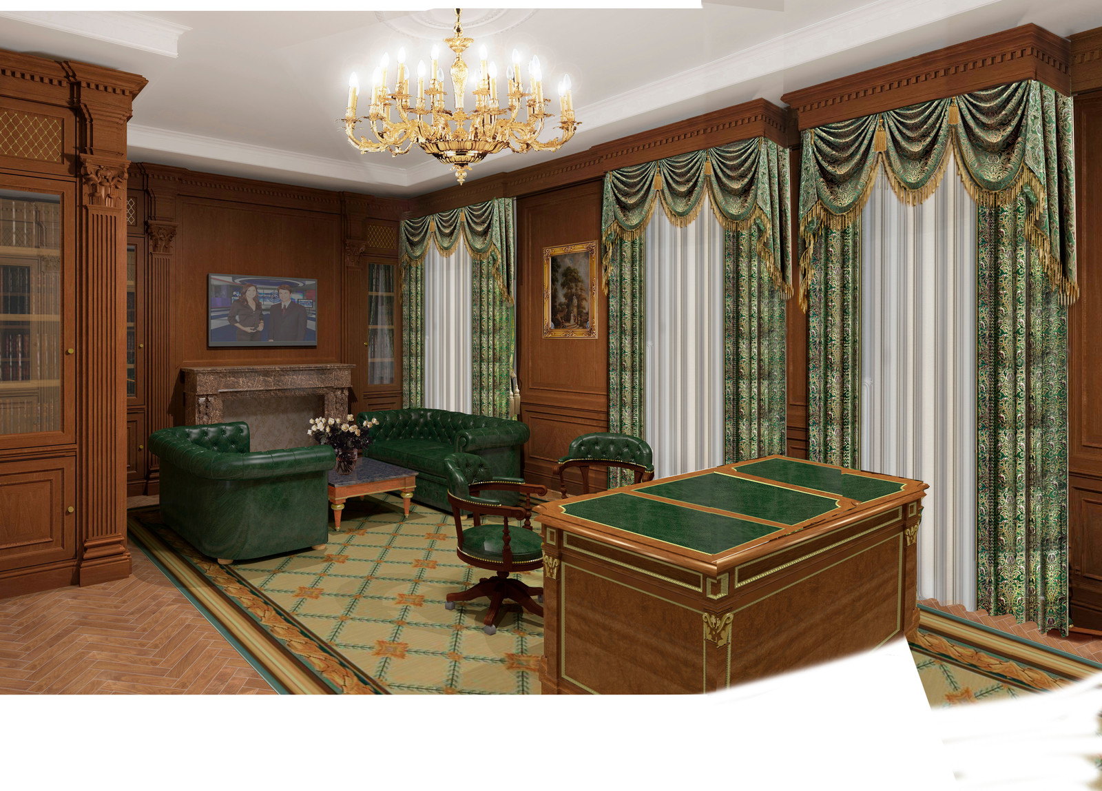 Эскизы для усадьбы в лучших традициях классики