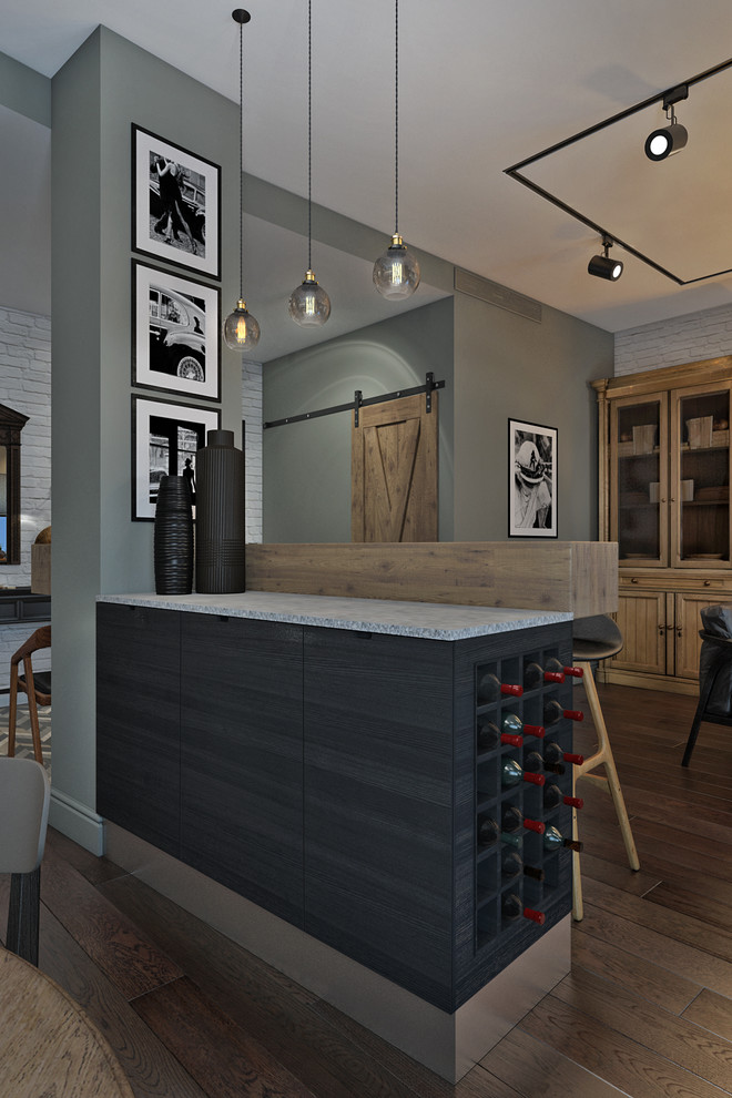 Квартира в современном стиле с элементами лофт-стилистики