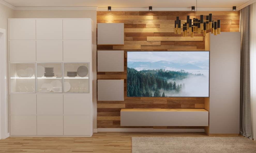 Проект кухни-гостиной в ЖК "Арт Сити"