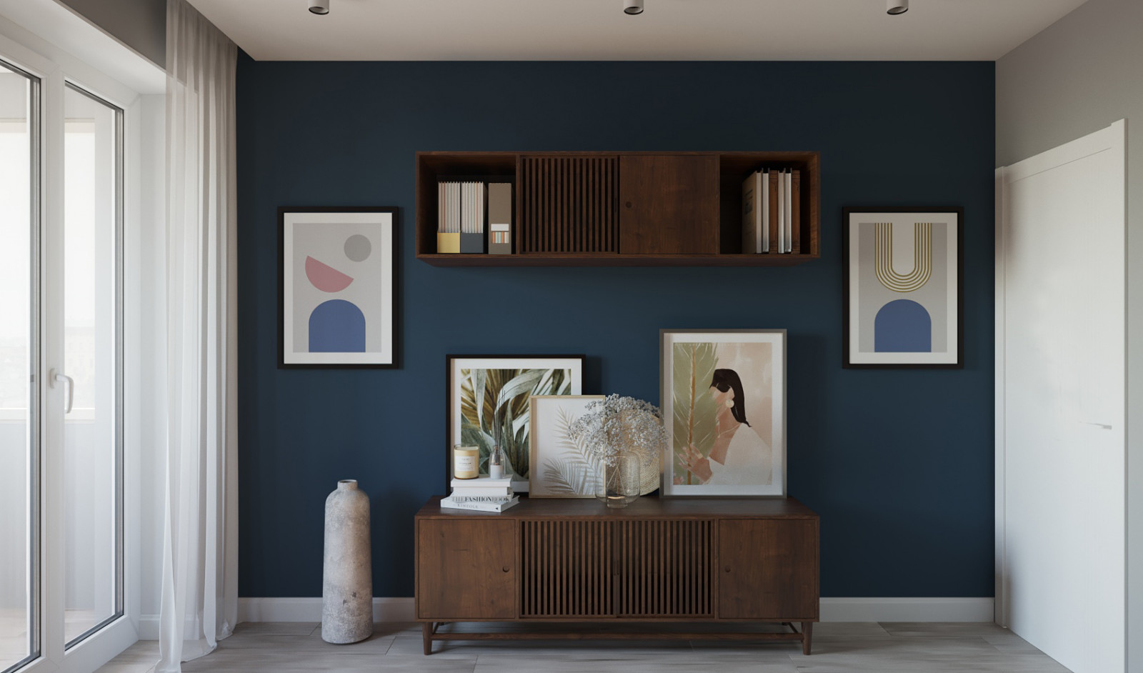 РАБОЧИЙ КАБИНЕТ С СТИЛЕ MIDCENTURY