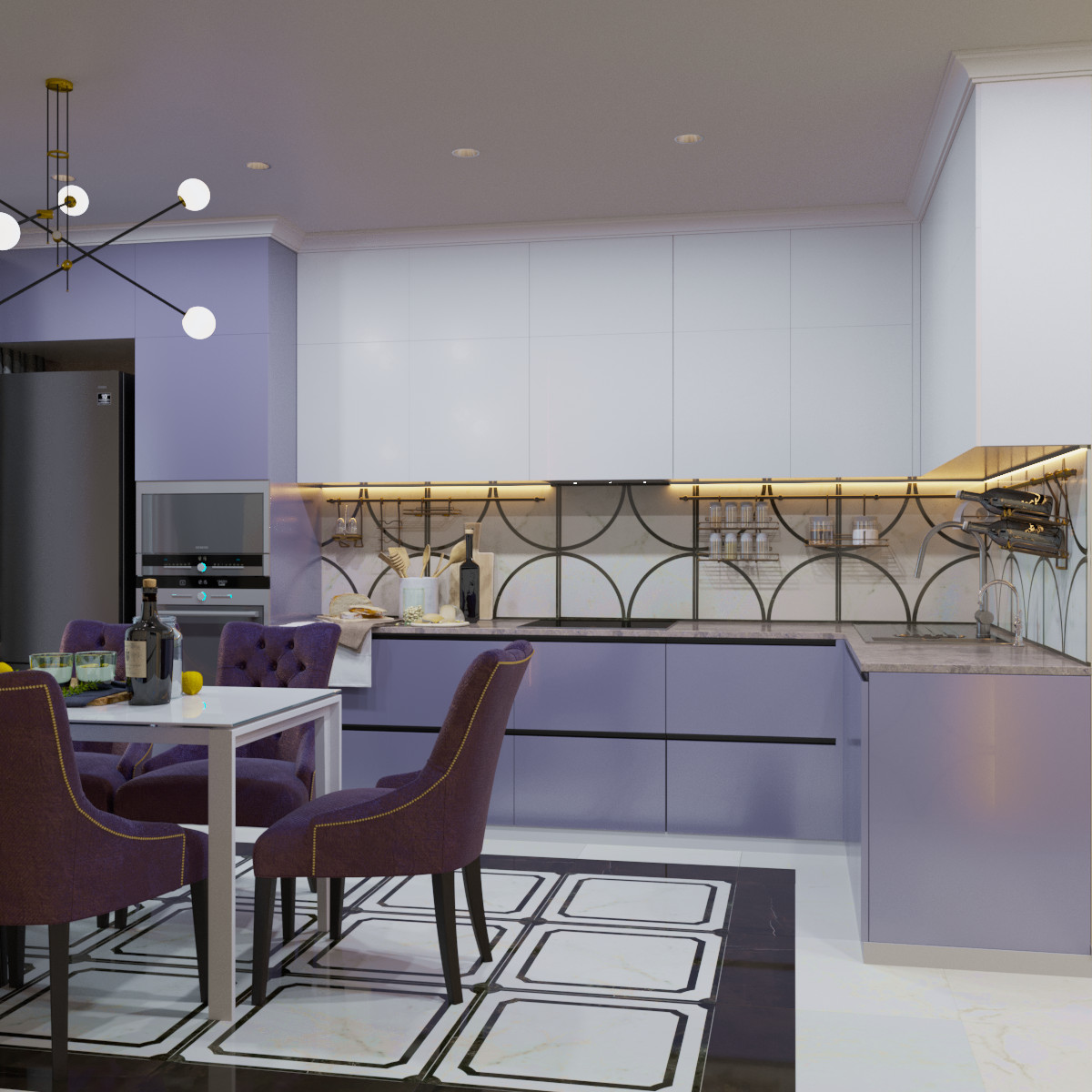 ЖК Бриз 3-х комнатная квартира (Дизайн проект)