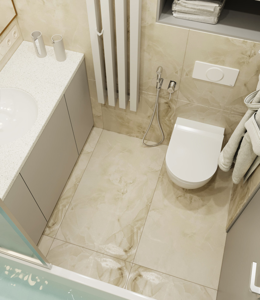 Дизайн санузла в ЖК Береговой