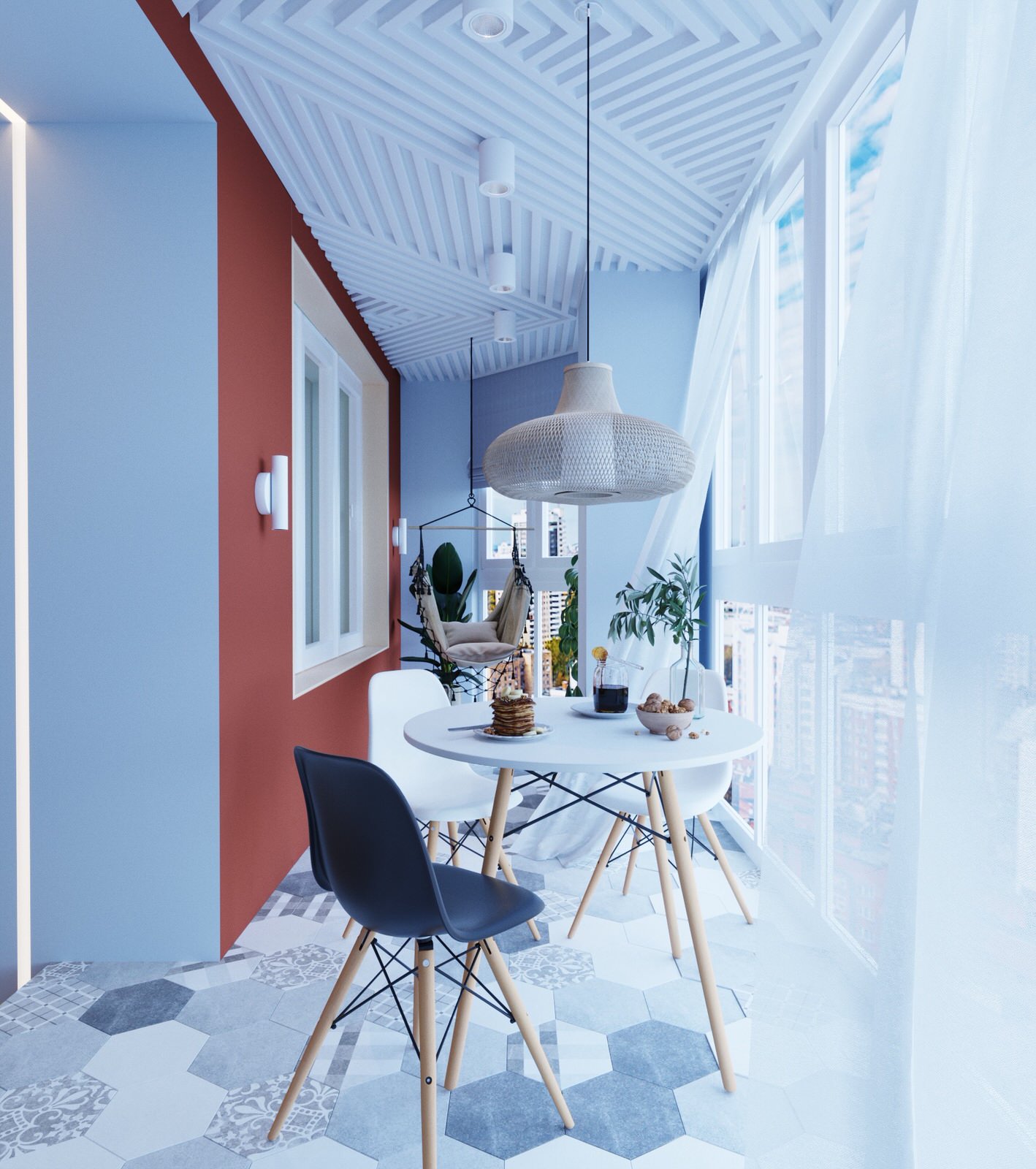 Обложка проекта: «Шестигранная любовь». Дизайн-проект квартиры для молодой семьи