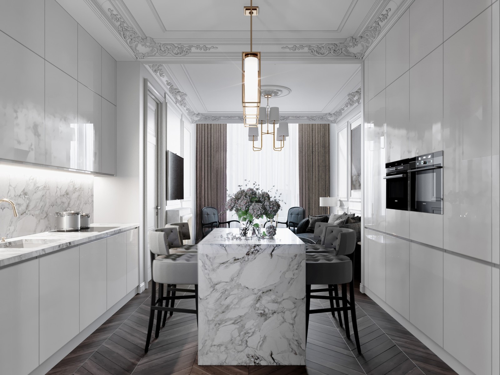 КВАРТИРА В СТИЛЕ ЭКЛЕКТИКА В ЖК BALCHUG RESIDENCE