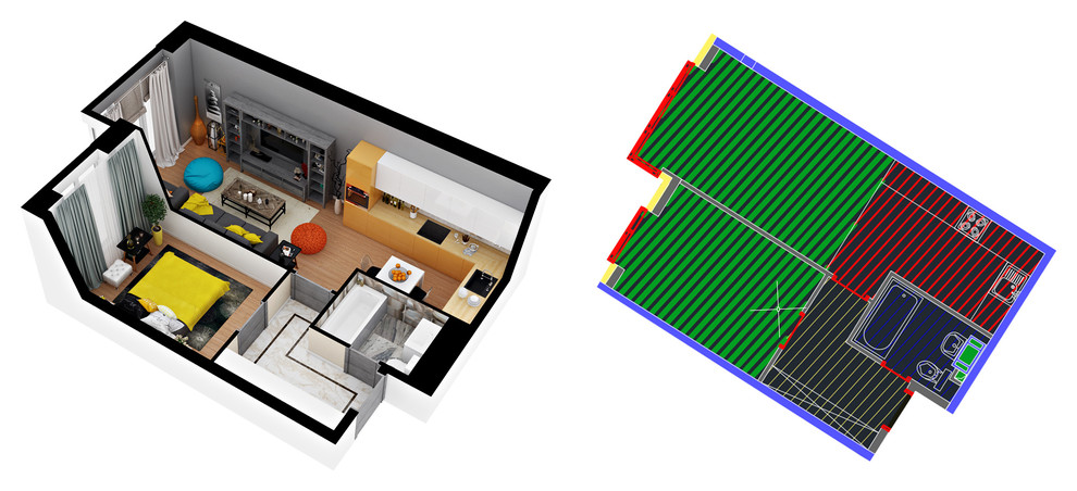 3D планировки от студии "Уютная Квартира"