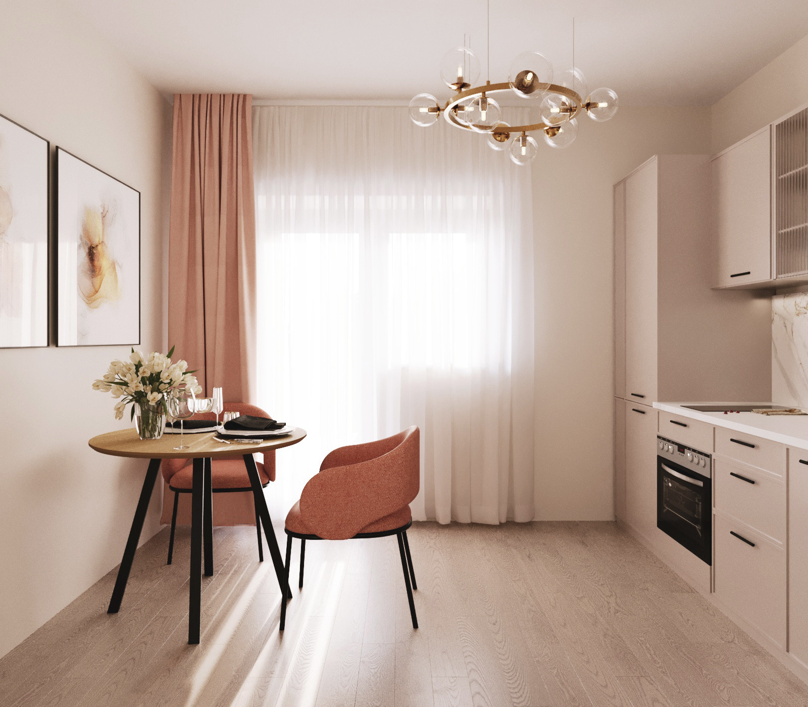 Визуализации квартиры в ЖК Цветы в Нижнем Новгороде