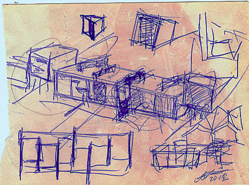Размышление с карандашом - наброски, малоэтажные частные дома и таунхаусы