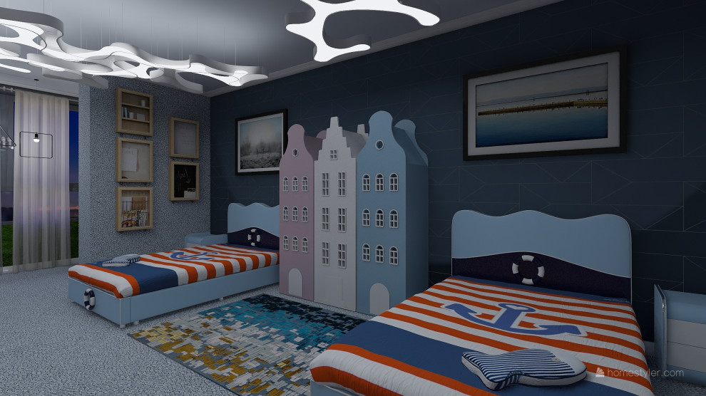 Обложка проекта: Детская в частной квартире