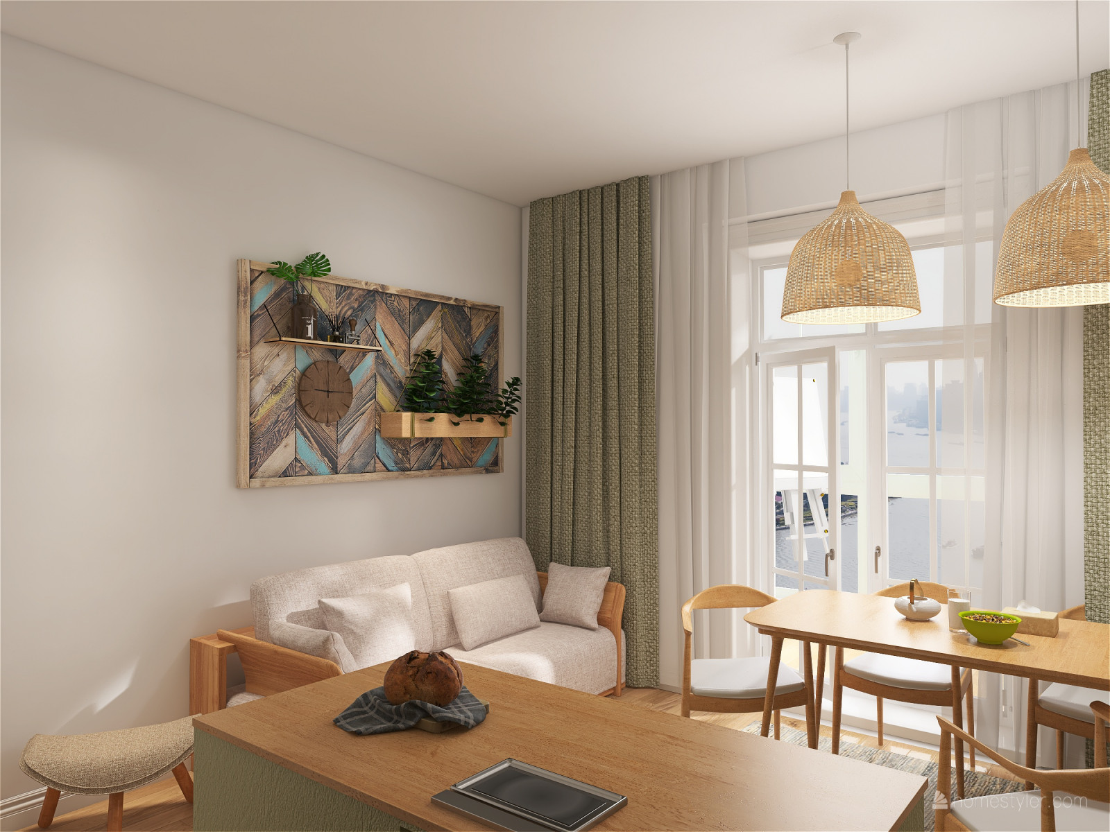 Квартира для большой семьи в скандинавском стиле