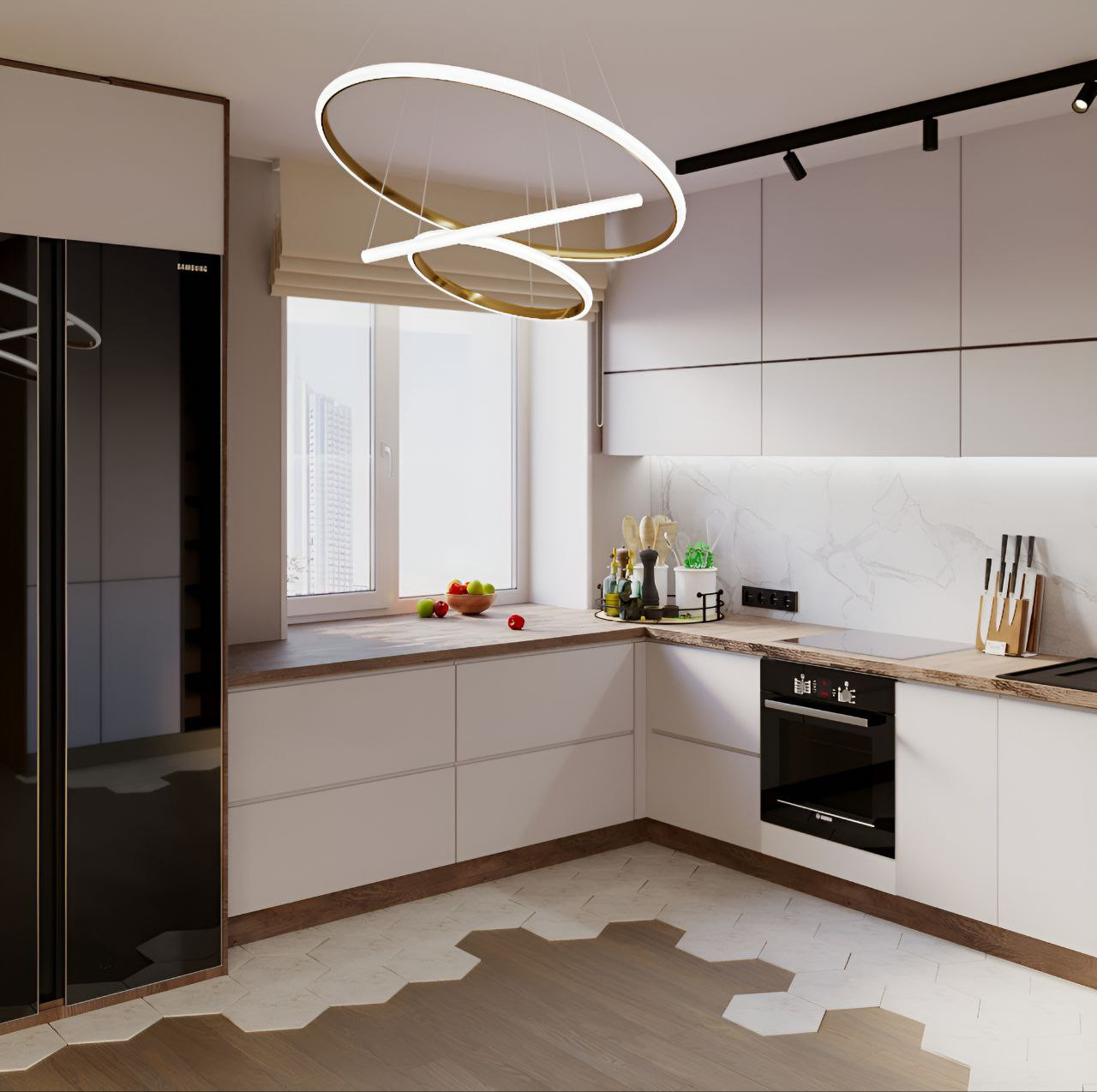 Квартира свободной планировки с двумя Эркерами