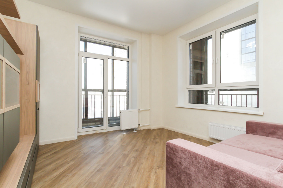 Гостиная в 3х-комнатной квартире | 74м2 в ЖК Маковского