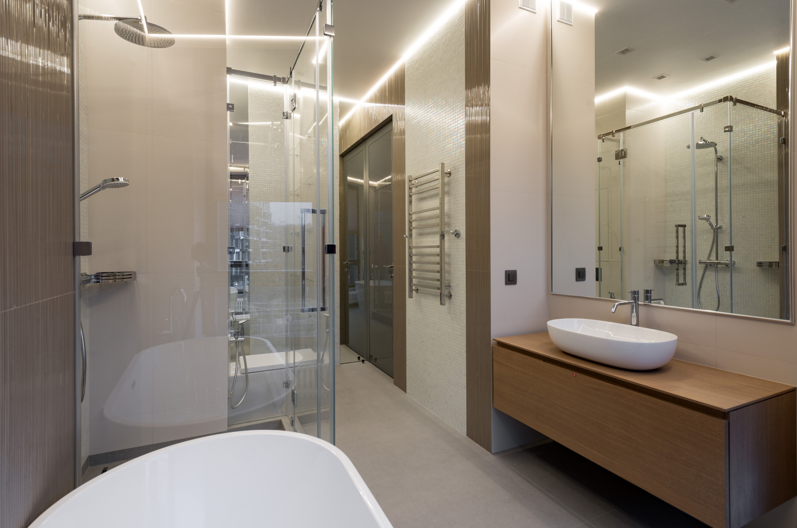 Интерьеры апартаментов в ЖК "Олимпийская РИВЬЕРА Новогорск"