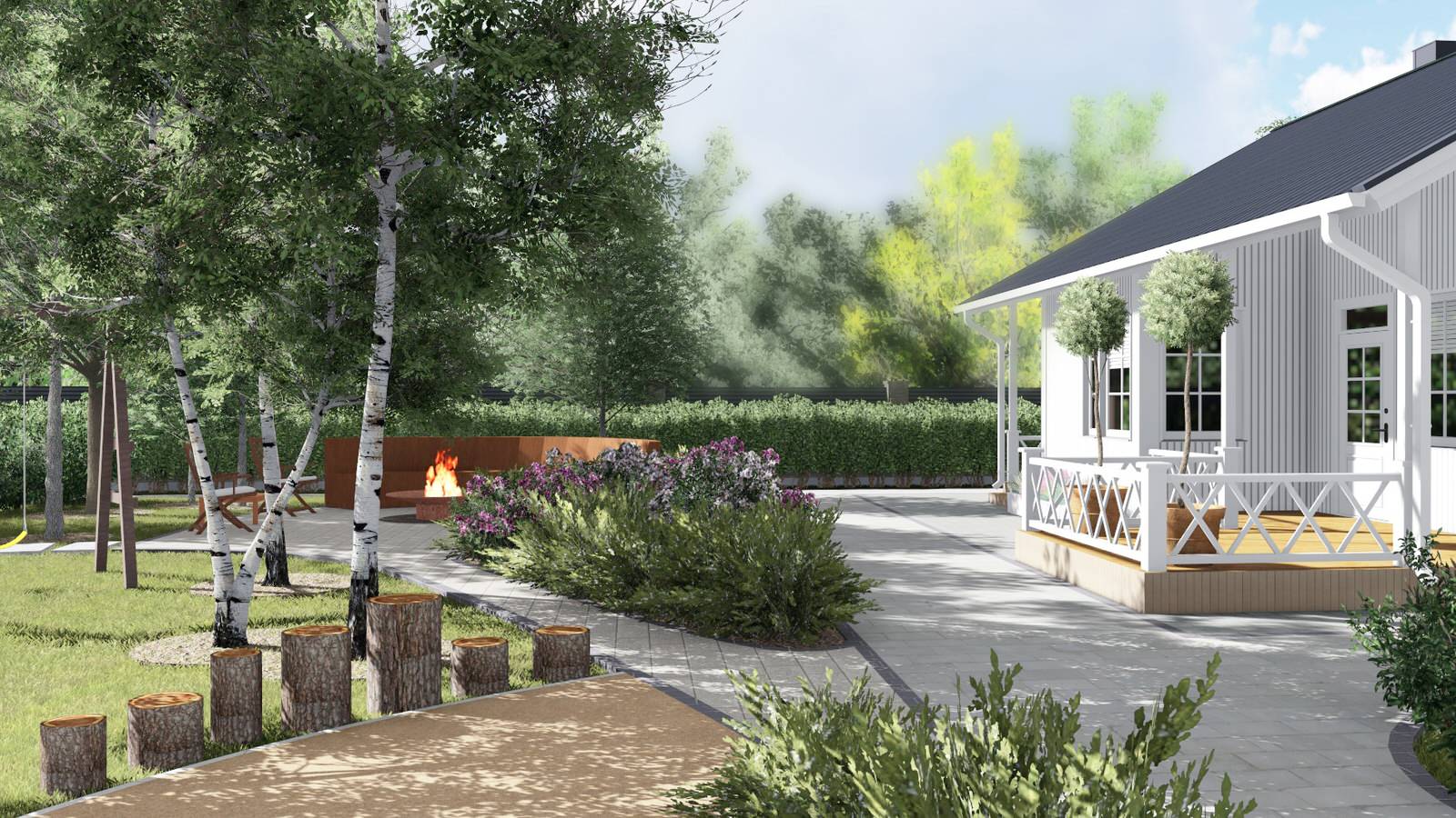 Проект участка в Подмосковье