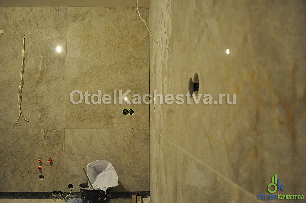 Обложка проекта: Укладка мрамора в кухне-столовой