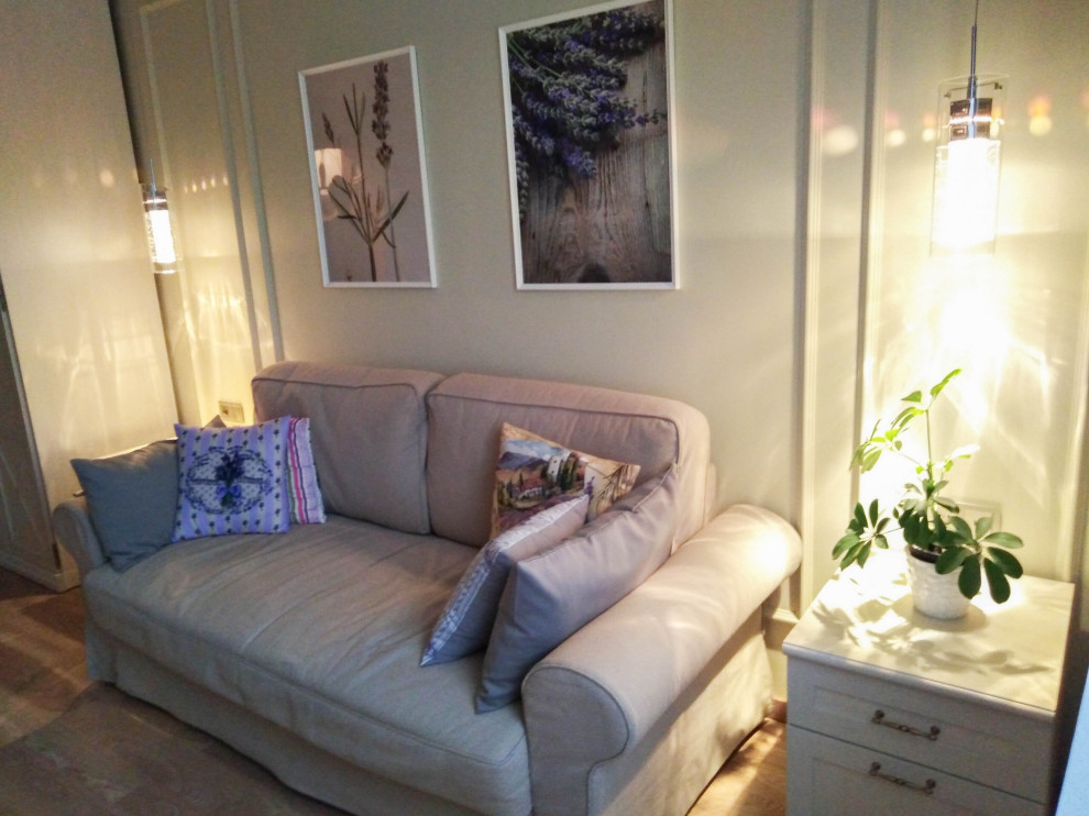 Обложка проекта: Домашний очаг. Дизайн небольшой гостиной с камином