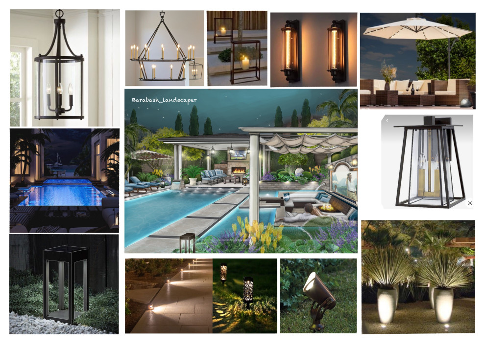 Концепция к Гостиному дворику в Тосканском стиле.