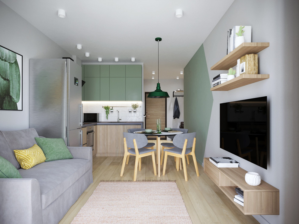 Зеленые акценты в ЖК "Цветной бульвар"