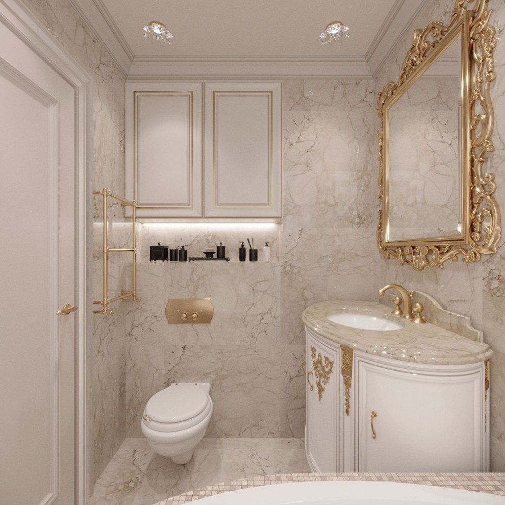 Дизайн ванной 4-комнатной квартиры в Москве