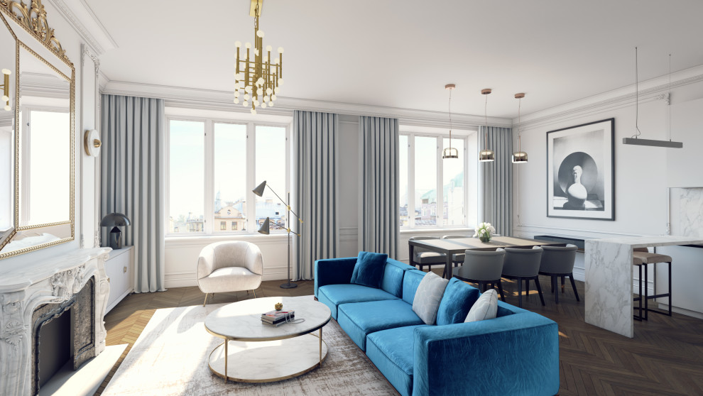 Обложка проекта: Квартира в стиле паризьен