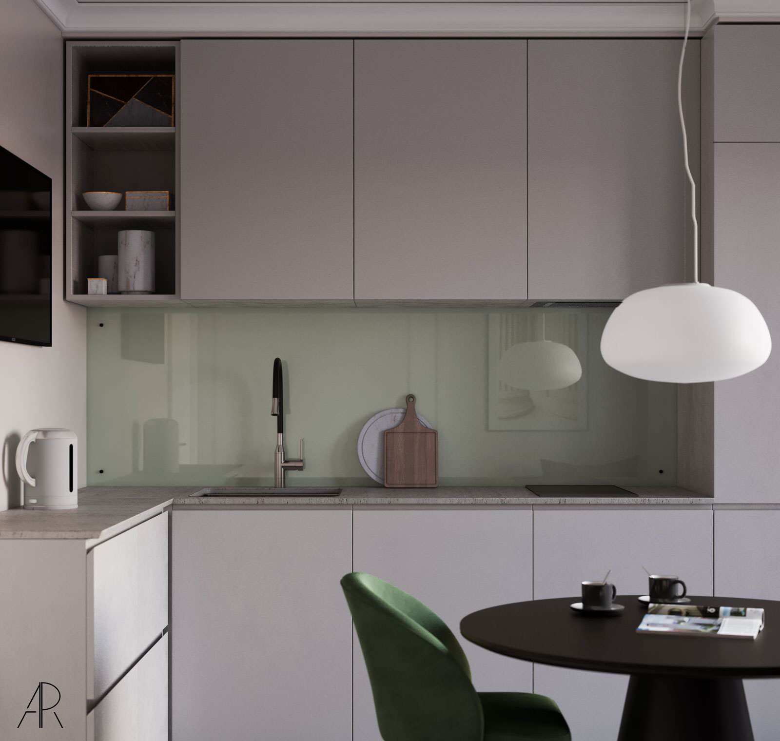 Дизайн легкой кухни во вторичном жилье в Твери