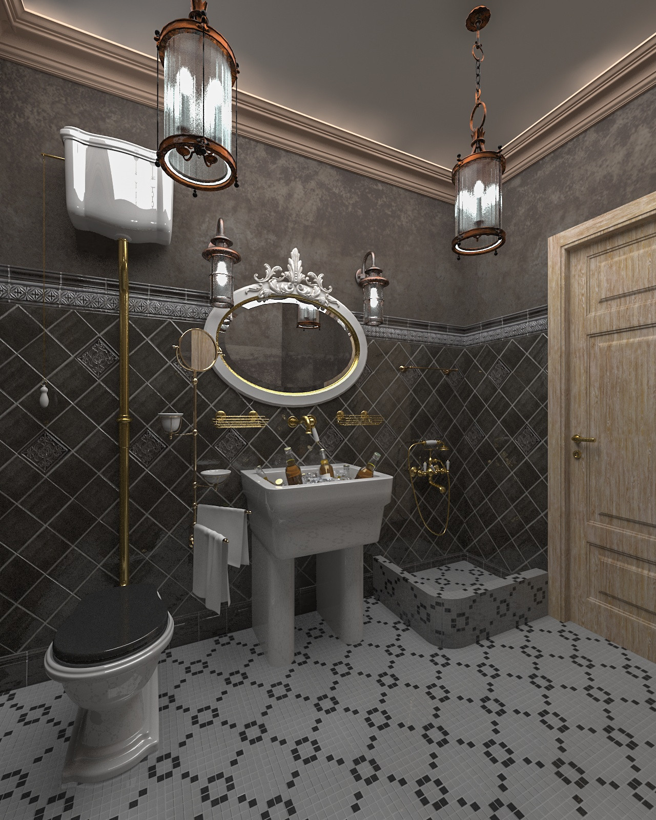 Обложка проекта: Интерьеры в таунхаусе.