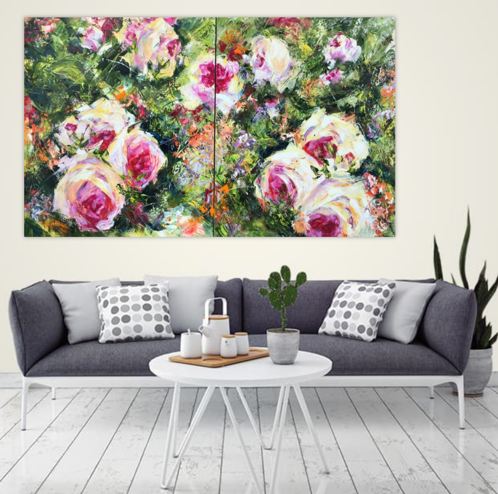 Гостиная - Дизайн интерьера - Картины художницы Дианы Маливани (3)