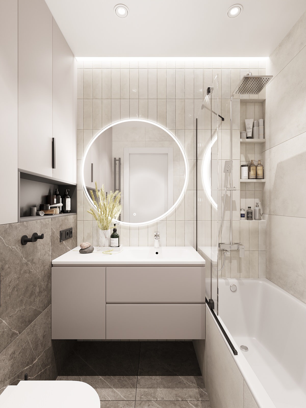 Дизайн-проект 2-х комнатной квартиры в сдержанном стиле