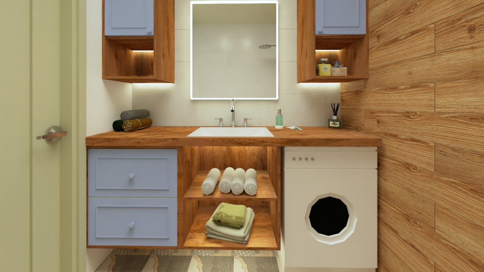 Проект ванной и с/у в жилой квартире