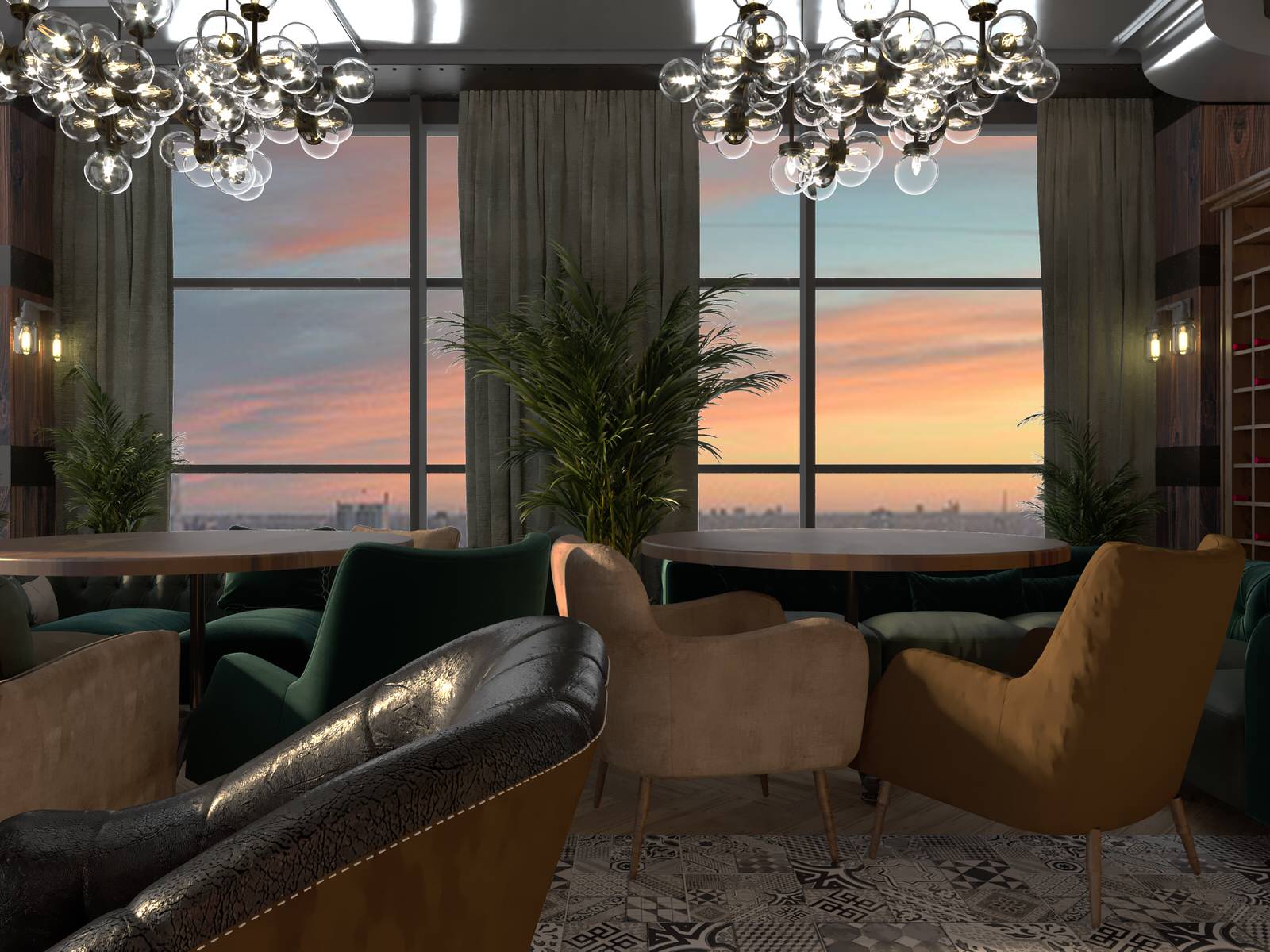 Дизайн-проект ресторана для Harley-Davidson Самара